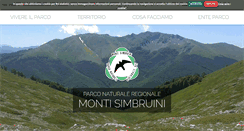 Desktop Screenshot of parcomontisimbruini.it